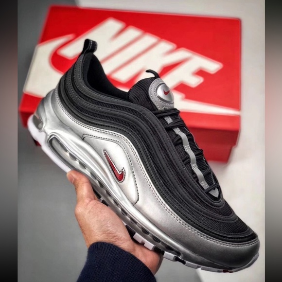 Nike Air Max 97 QS 'B-Sides Metallic Silver - Picture 1 of 11